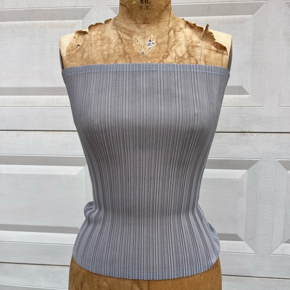 Grey PLEATS PLEASE tube garment One Size - Picture 1 of 6